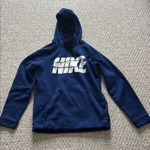 Nike dri-fit lightweight fleece Blue Hoodie